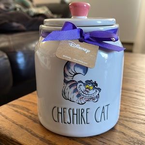 Rae Dunn CHESHIRE CAT Disney Alice in Wonderland Collection Small Canister